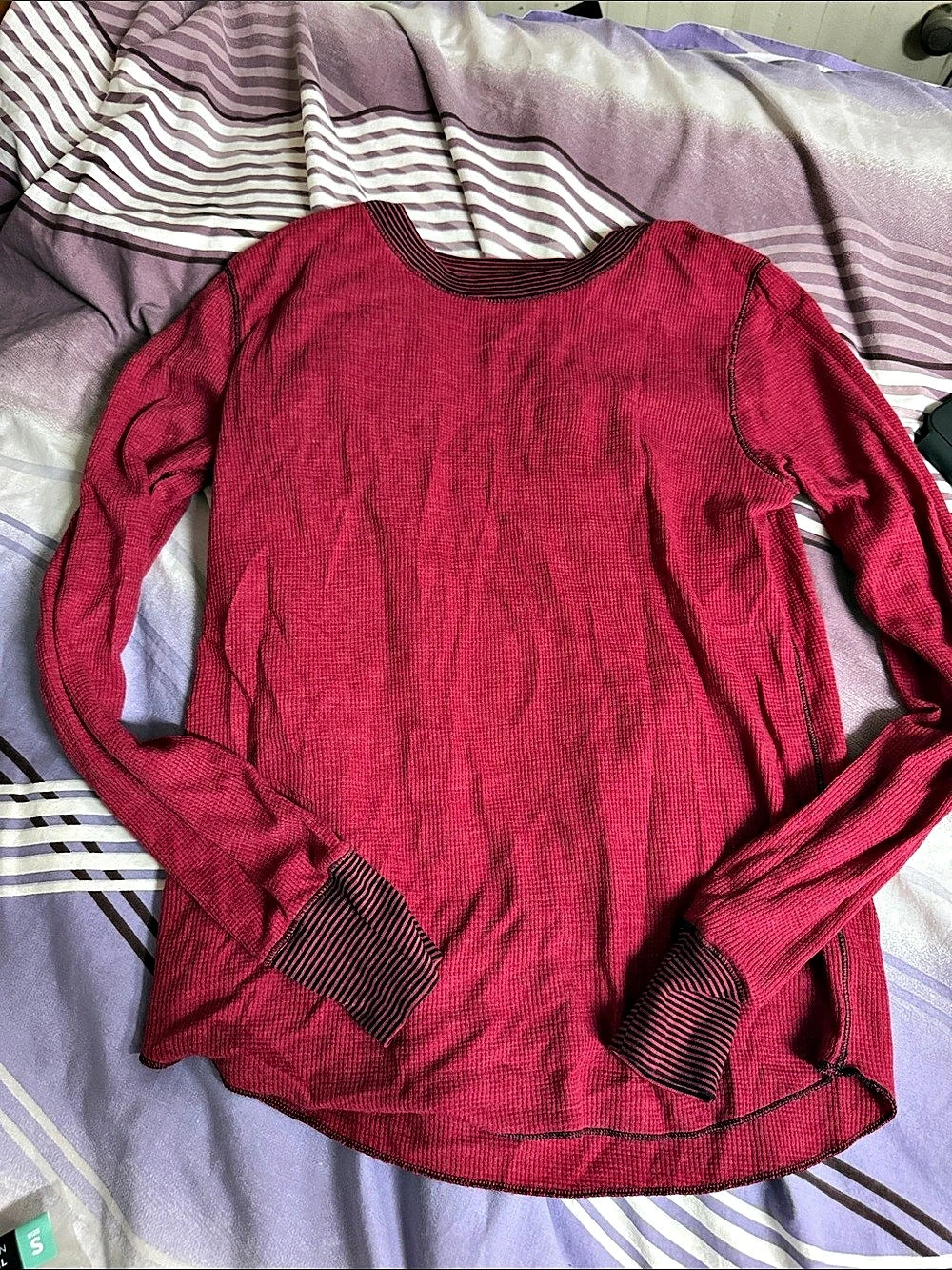 Warm Essentials Long Sleeve Sweater in red Size Small